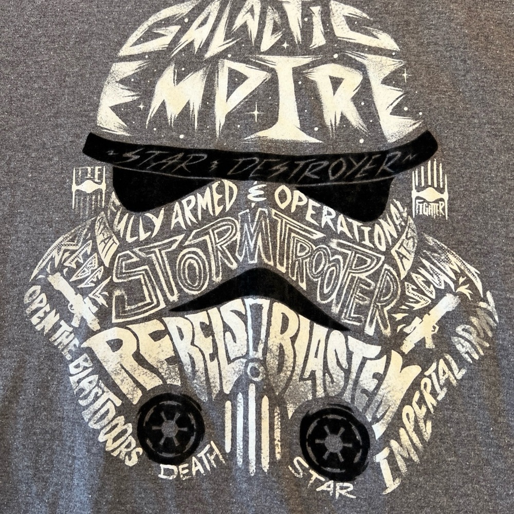 Gray Star Wars Stormtrooper Graphic Tee